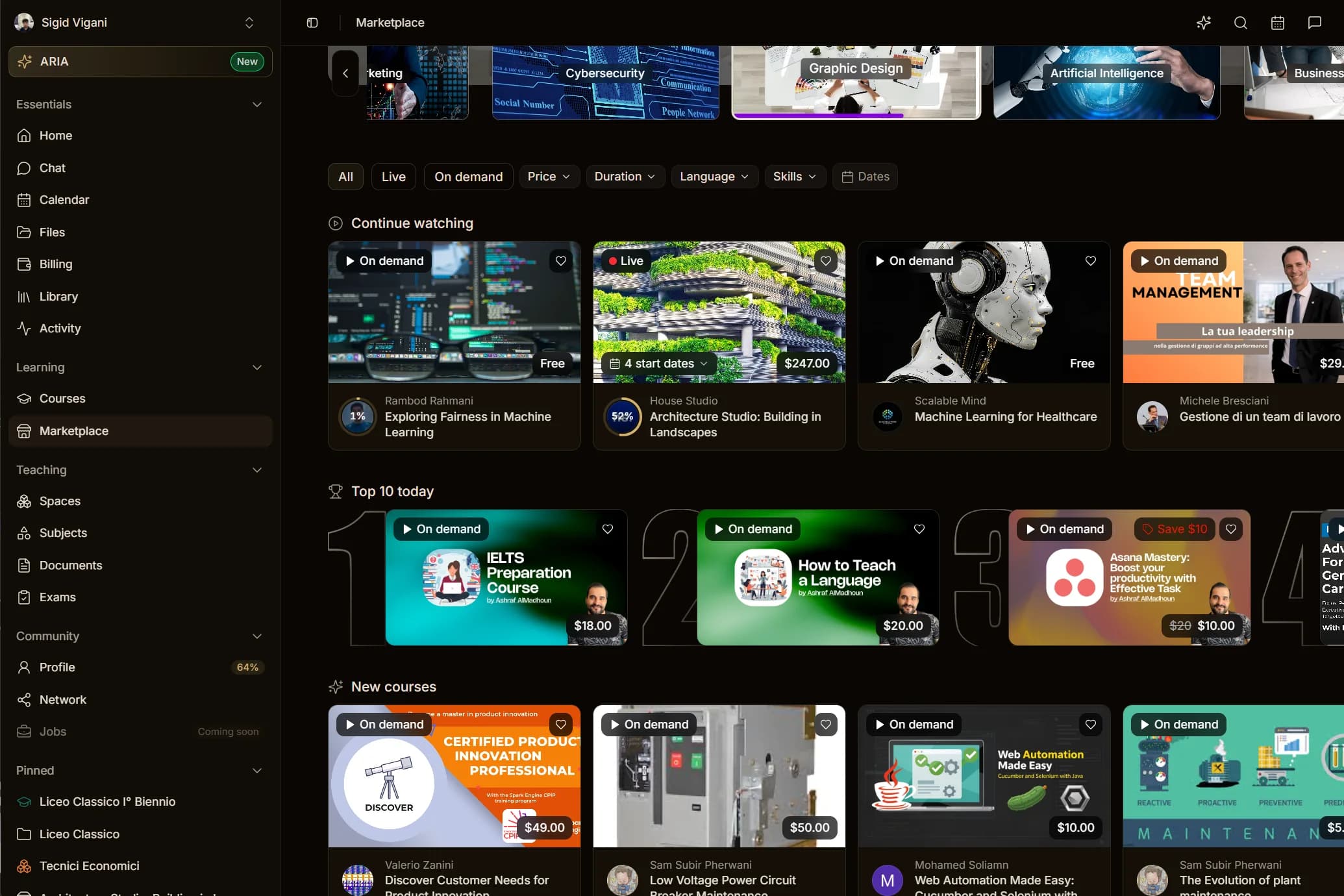 Aladia marketplace